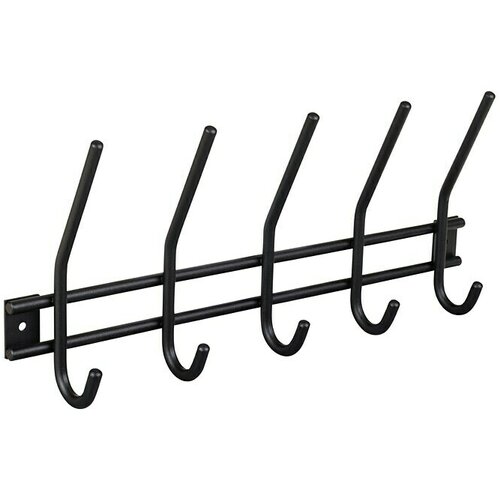 WALTECO Zidna lajsna s kukicama (D x Š x V: 380 x 50 x 165 mm, Broj kuka: 5 Kom., Metal) Cijene