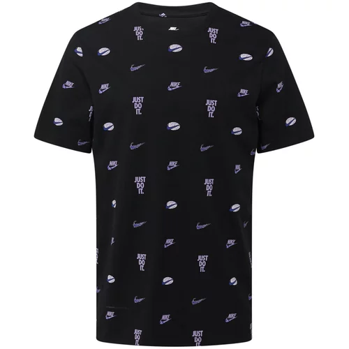 Nike Sportswear Majica modra / majnica / črna / off-bela