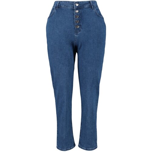 Trendyol Curve Plus Size Jeans - Blue - Mom Cijene