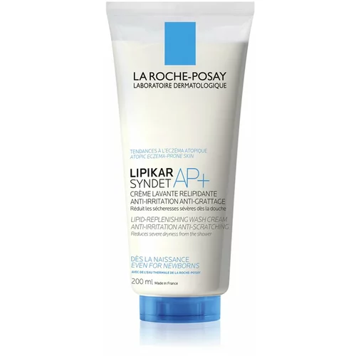 La Roche Posay Lipikar Syndet AP+ kremasti gel za čišćenje protiv iritacije i svrbeži kože 200 ml