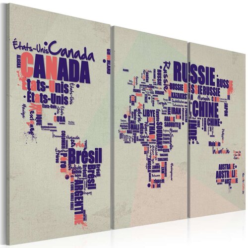  Slika - French travel - triptych 60x40 Slike