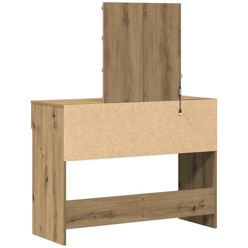  Toaletni stol s ladicama Umjetnički hrast 100 x 40 x 130 cm Slike