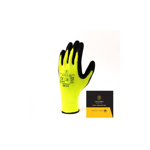 Lacuna Rukavica Hi-Viz latex vel.10 6NEVAWT Slike