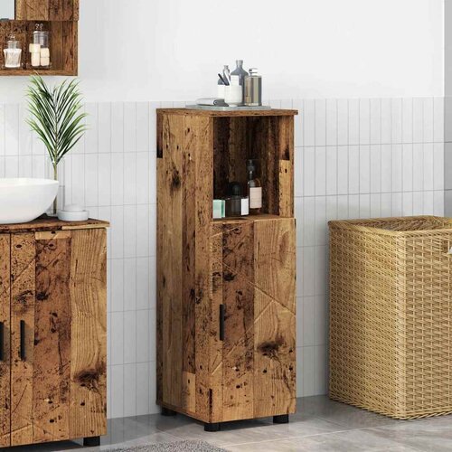  Kupaonski ormar s pohranom s vratima Staro drvo 30 x 35 x 95 cm Cijene