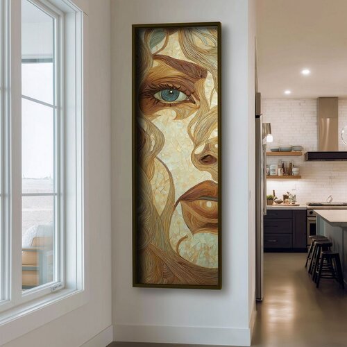 WALLXPERT LAC073-120 Multicolor Decorative Framed MDF Painting Cene