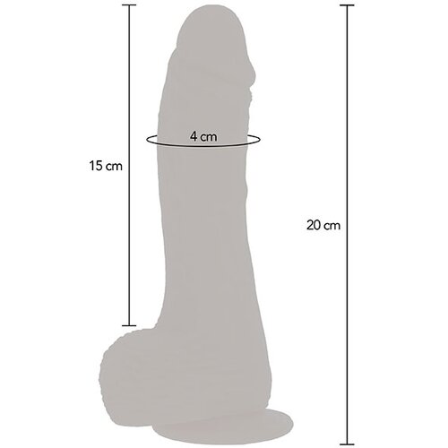 Toy Joy Up&amp;amp;Down Rotating Vibrating Remote Dildo Skin Slike