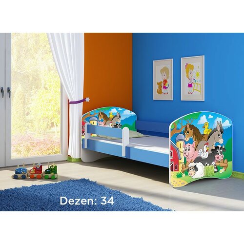ACMA dečiji krevet II 140x70 + dušek 6 cm BLUE34 Slike