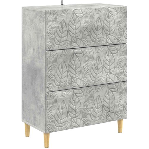  Ormar s ladicama Betonska siva 66 x 34,5 x 90 cm Slike
