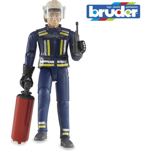 Bruder Igračka figura vatrogasca sa opremom Teget Slike