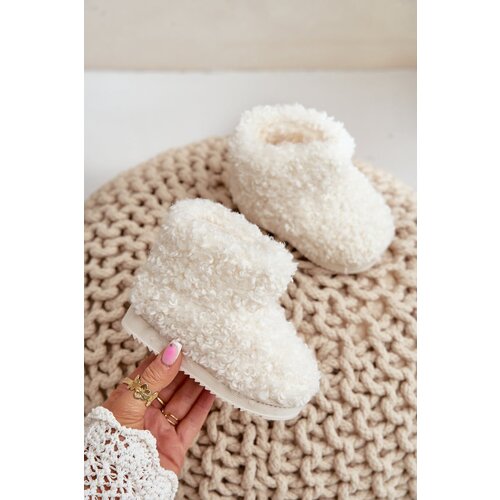 FR1 Children's Snow Boots With Fur Lamb Type Light Beige Mevael Cijene