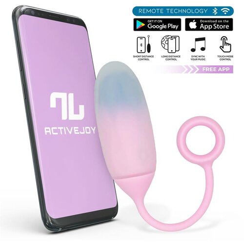INTOYOU App Series Vibrating Egg with App Double Layer Silicone Blue-Pink Cijene