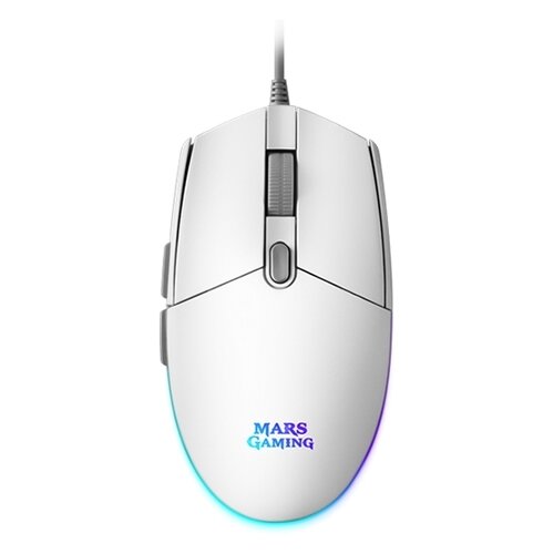 Mars Miška Gaming Mmg Rgb Bela, (21222808) Cene