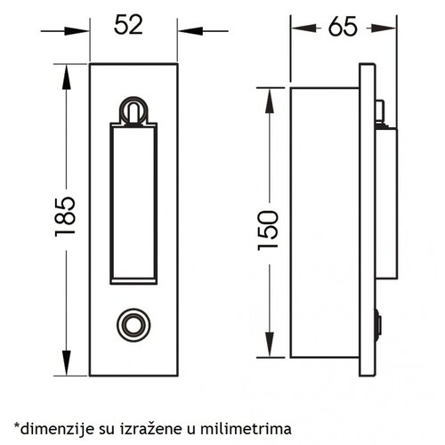 Bb Link led svetiljka JM-061 zidna ugradna hrom 3W 3000K Slike