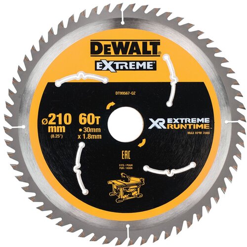 Dewalt LIST ZA NAMIZNO ŽAGO 210MMX30MM 60T FLEXVOLT, (20374209) Slike