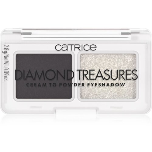 Catrice Diamond Treasures duo senčila za oči odtenek 030 Smokey Diamond 2.8 g Slike
