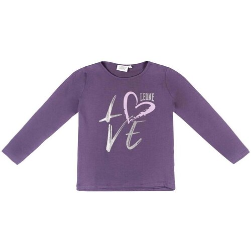Leone 1947 Majice z dolgimi rokavi Girl T-Shirt Long Sleeves Love Vijolična Cene