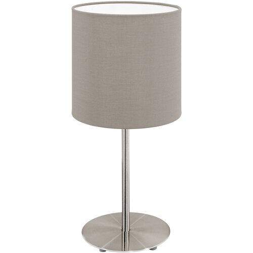 Eglo Siva/u srebrnoj boji stolna lampa s tekstilnim sjenilom (visina 40 cm) PASTERI &amp;ndash; Slike