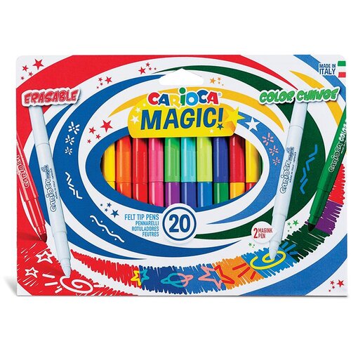 Carioca Magic Markers Felt Tip Pens - 20 kosov Slike
