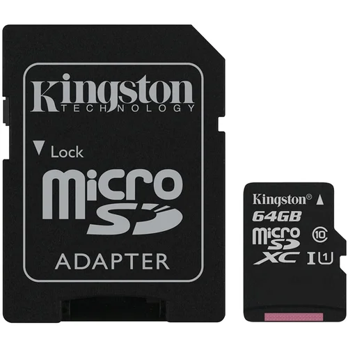 Kingston 64GB micSDXC Canvas Select Plus 100R A1 C10 Card + ADP EAN: 740617298697