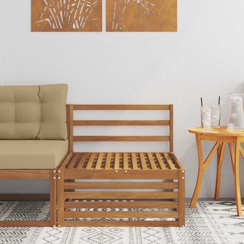  Srednja sofa za van Čvrsto drvo akacije Prirodna Smeđa 79 x 83 x 73 cm Slike