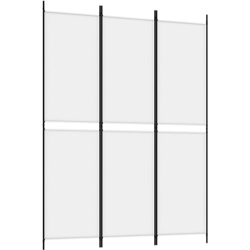 Maison Chic Paravan - Sobne pregrade 3-delni bel 150x200 cm blago, (22111624) Cene