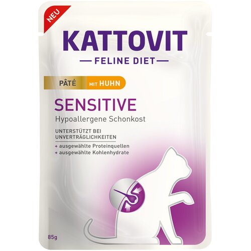  Varčno pakiranje Kattovit Sensitive Pat&eacute; 30 x 85 g - s pi&scaron;čancem Cijene