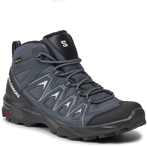 Salomon Trekking čevlji X Braze Mid GORE-TEX L47181100 Ebony/India Ink/Bleached Aqua Cene