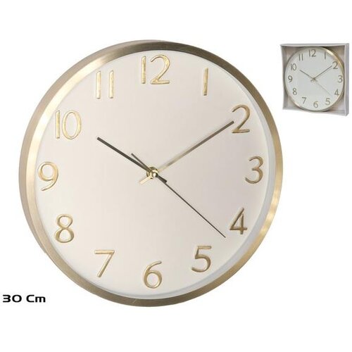  ZIDNI SAT CLAUDIO 30CM ZLATNI Cijene