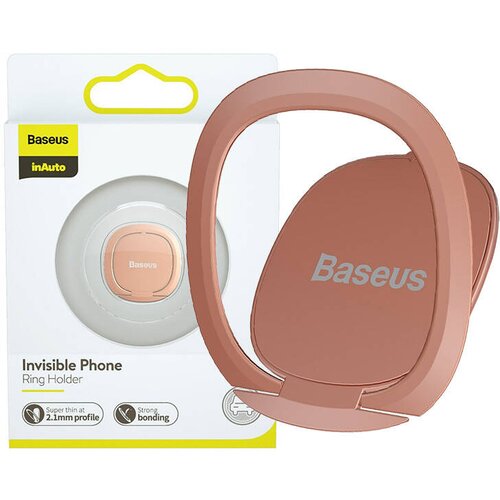 Baseus Ring nosilec obroček Invisible za telefon (roza), (20817242) Slike