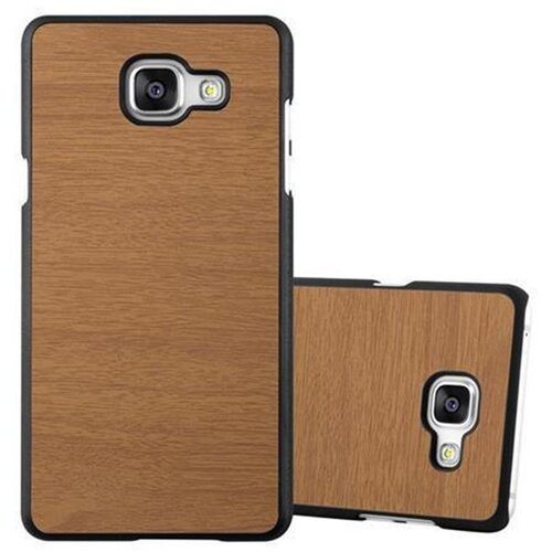 Cadorabo Ohi&scaron;je, združljiv s Samsungom v Woody Brown - Trdo za&scaron;čitni pokrov v lesu videz pred praskami in udarci, (20564212) Cene