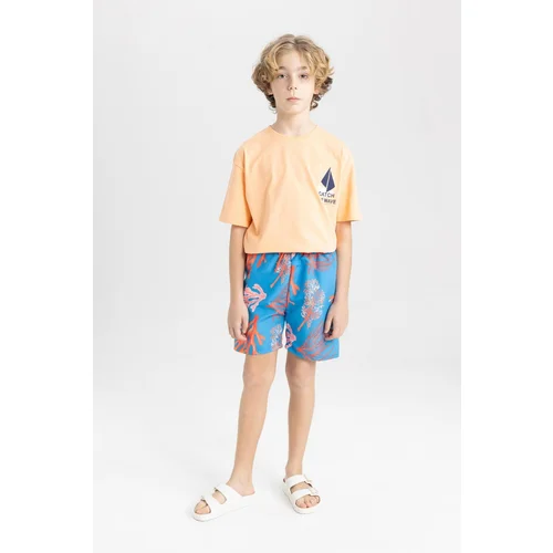 Defacto Boy's Patterned Swim Shorts