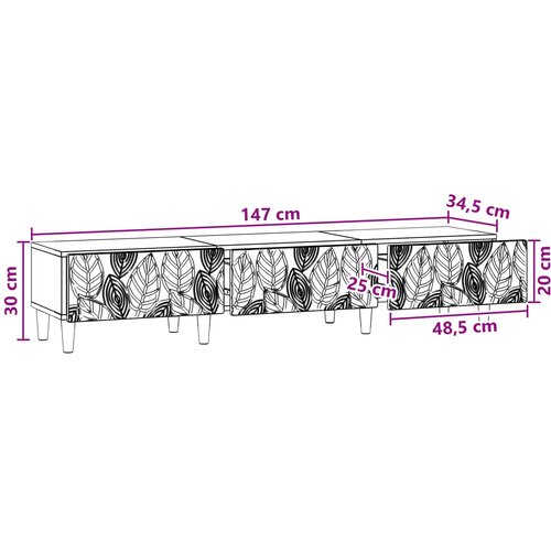  ormar 147 x 34,5 x 30 cm Hrast sonoma Konstruirano drvo Slike