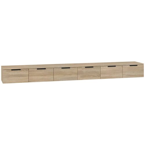 Maison Chic Stenska omarica - Zidna omarica 2 kosa sonoma hrast 102x30x20 cm inženirski les iu396, (22063435) Cene