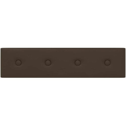  Zidna uzglavlja 12 pcs Smeđa 60 x 15 cm Lažna koža - Smeđa 60 x 15 cm Slike