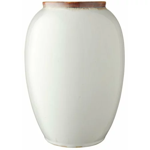 Bitz Krem bela keramična vaza Bitz, višina 25 cm