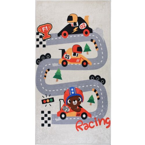 Vitaus Periv dječji tepih za igru boje slonovače 100x160 cm Race Time – Cijene