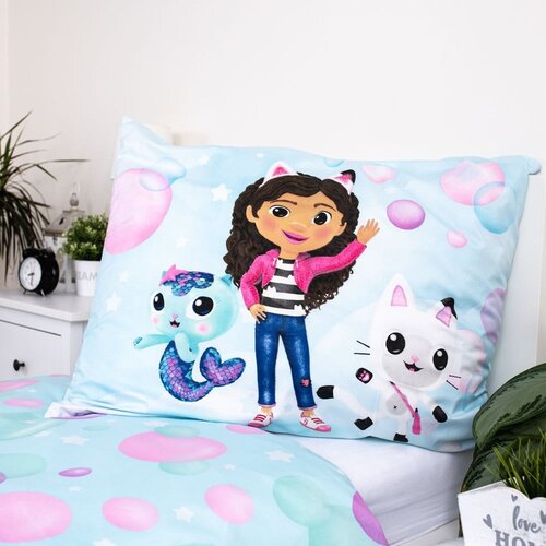 Jerry Fabrics Enojna otro&amp;scaron;ka posteljnina iz mikrovlaken 140x200 cm Gabby&amp;#039;s Dollhouse &amp;quot;bubbles&amp;quot; &amp;ndash; Slike