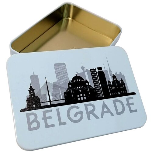  Metalna kutija Belgrade 14,2x10x3 cm Plava Cene