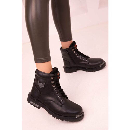 Soho Black Matte Women's Boots & Booties 17641 Cene