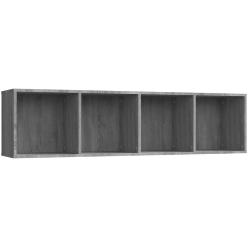 Maison Chic Knjižna omara - Knjižni regal siva sonoma 143x30x36 cm konstruiran les, (21725639) Cene