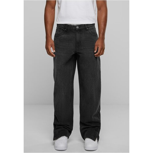 UC Men Men's Heavy Ounce Straight Fit Zipped Jeans - Black Cene