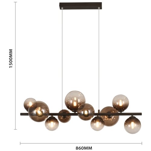 Brilagi led luster na sajli milla 10xG9/3W/230V braon/dimljeno braon Slike