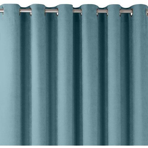  Curtain MILANA color blue style classic silver silver metal eyelets chenille 140x245 HOMEDE Slike