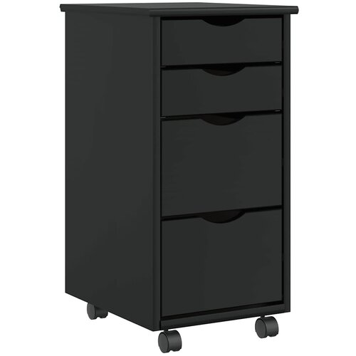 vidaXL Rolling Cabinet s predali "MOSS" Masivni les borovega lesa Cene