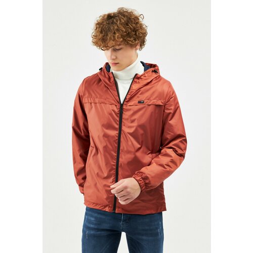 River Club Men's Tile Waterproof Hooded Raincoat with Lined Pocket - Windbreaker Jacket Slike