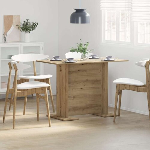  Blagovaonski stol od umjetnog drveta 110x60x75 cm Slike