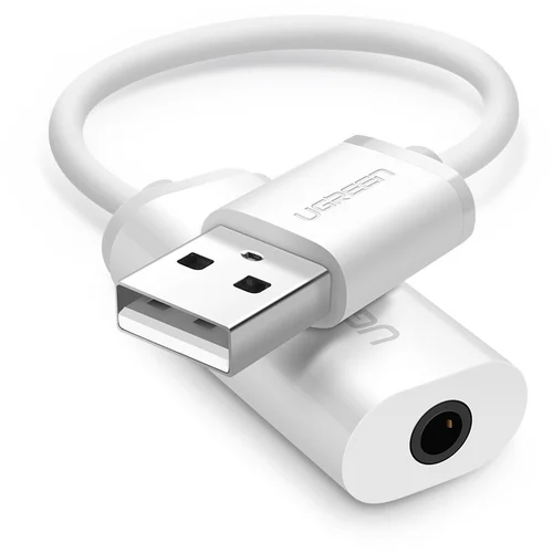 Ugreen adapter za zvok USB-A na 3.5 mm Aux Bel - box