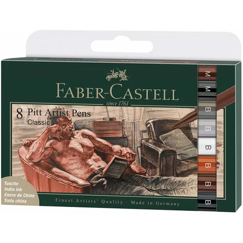 Faber-castell Flomastri Pitt Classic, 8 kosov