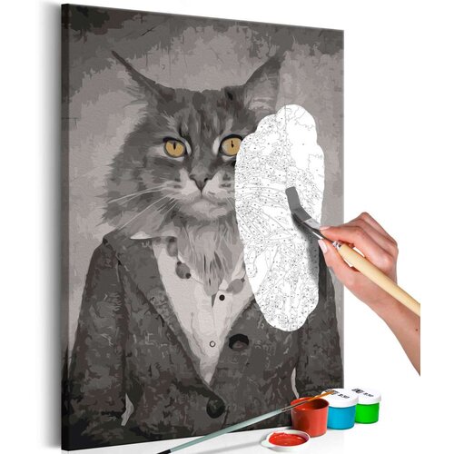  Slika za samostalno slikanje - Elegant Cat 40x60 Slike