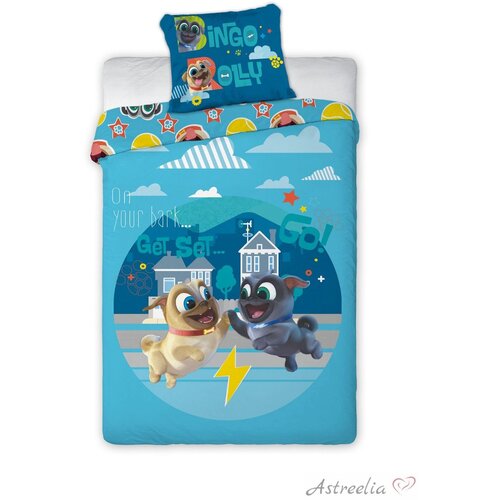 Faro posteljina za decu disney puppy dog pals 160x200+70x80cm Slike